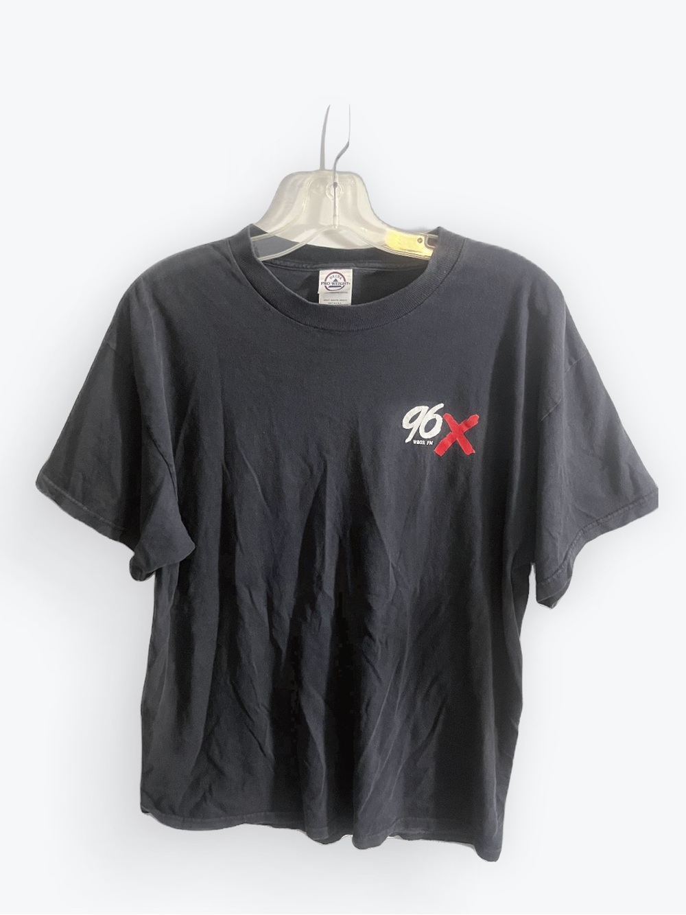 96X WROX Radio Station T-Shirt Delta Pro Weight Tag Vintage Y2K Size L Large